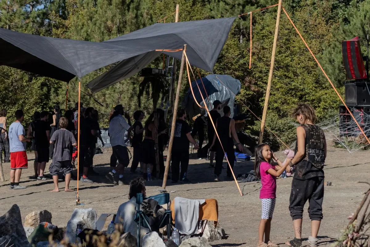 black ritual gathering