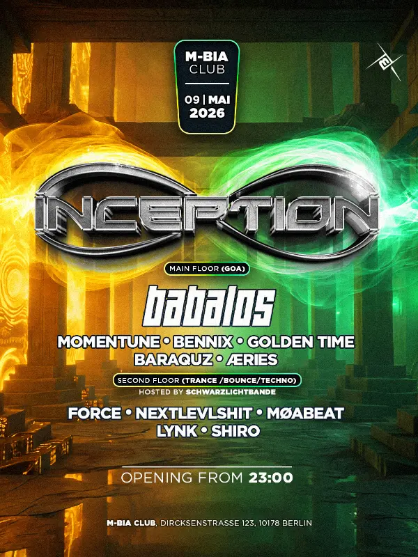 inception w/ babalos | 2 floors | goa & techno