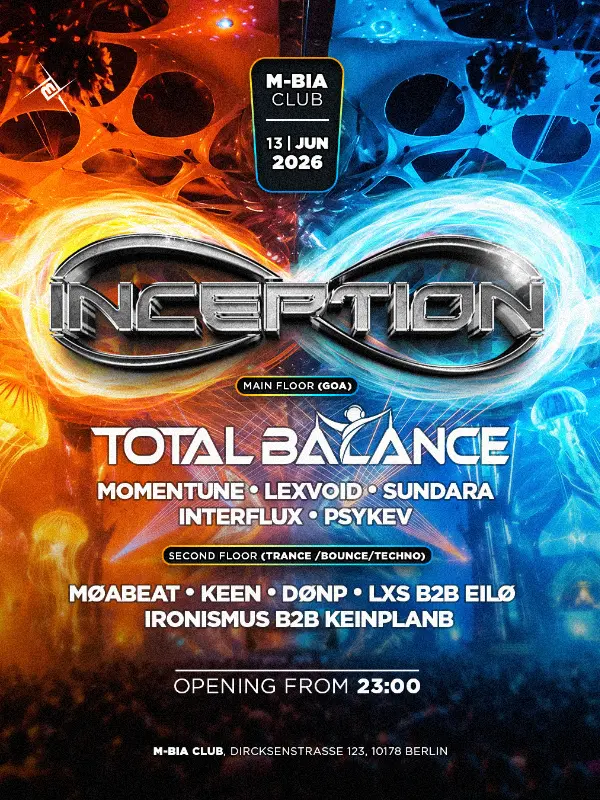 inception w/ total balance | 2 floors | goa & techno